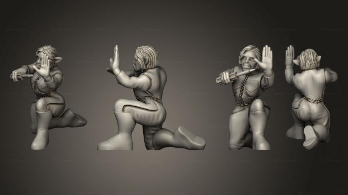 Figurines of people (Cyberwars Female Orc Mechanic Rigger, STKH_0494) 3D models for cnc