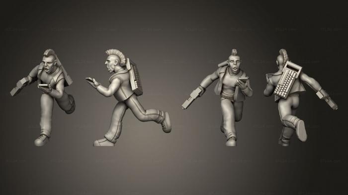Figurines of people (Cyberwars Human Male Decker, STKH_0501) 3D models for cnc