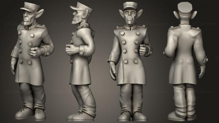 Figurines of people (Cyberwars Male Elf Chauffer, STKH_0507) 3D models for cnc