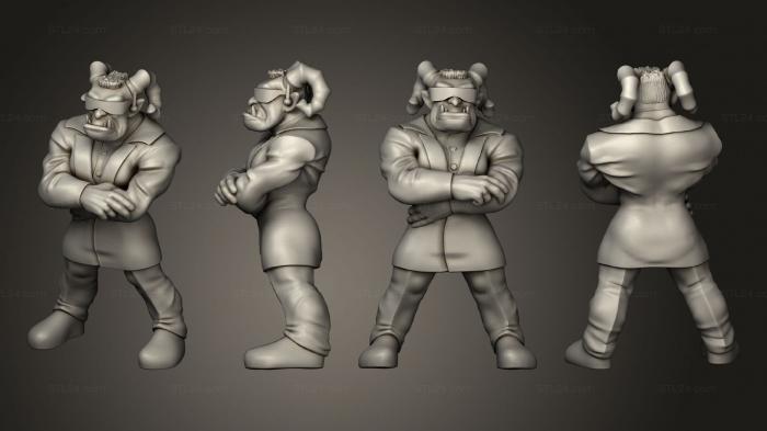 Figurines of people (Cyberwars Male Troll The Wall, STKH_0515) 3D models for cnc