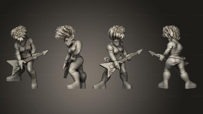 Figurines of people (Cyberwars Orc Female Rocker, STKH_0517) 3D models for cnc