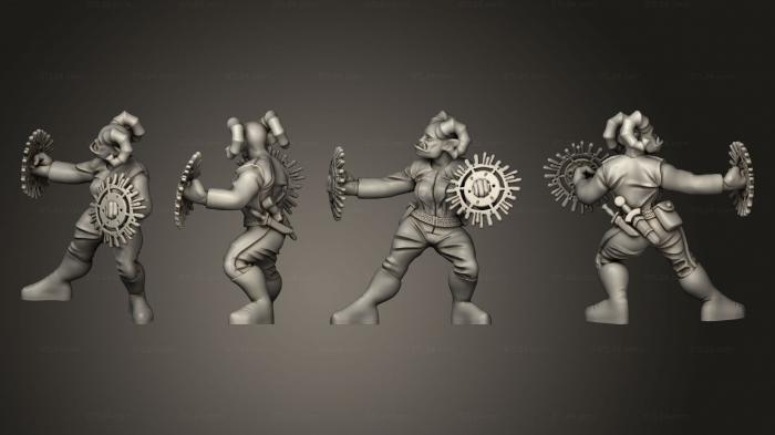 Figurines of people (Cyberwars Troll Female Physad, STKH_0526) 3D models for cnc