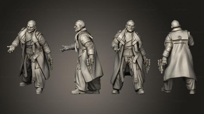 Figurines of people (denizens of Daro 2 Dust myte, STKH_0538) 3D models for cnc