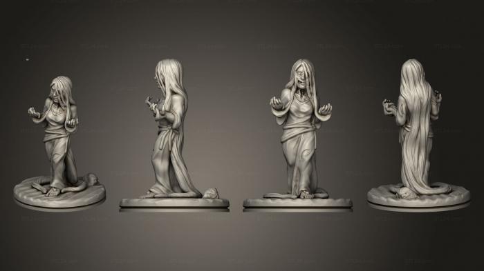 Figurines of people (Depths of Savage Atoll KS Drowned Maiden 001, STKH_0540) 3D models for cnc