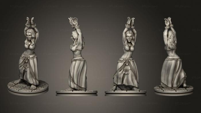 Статуэтки люди (Танцовщица Империи Палящих Песков, Основанная, STKH_0582) 3D модель для ЧПУ станка