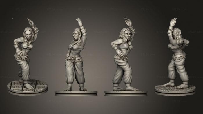 Figurines of people (Empire of Scorching Sands Dancer C Based, STKH_0584) 3D models for cnc