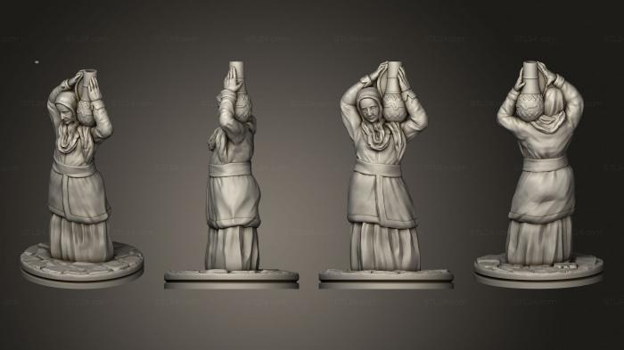 Статуэтки люди (Империя Палящих песков , Основанная Старой Женщиной 001, STKH_0588) 3D модель для ЧПУ станка