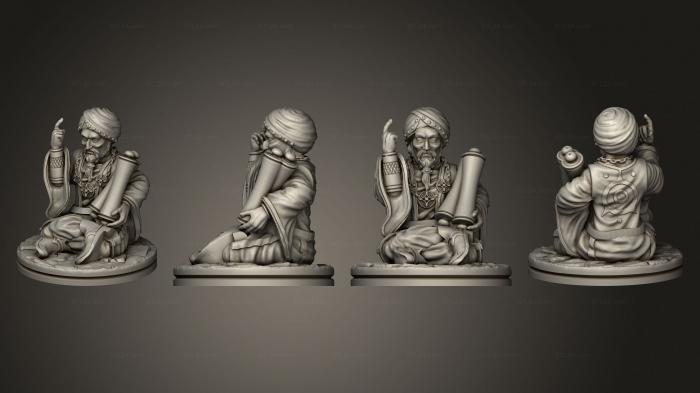 Figurines of people (Empire of Scorching Sands Wise Old Man Based, STKH_0594) 3D models for cnc
