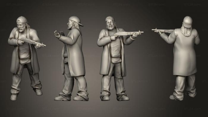 Figurines of people (Escape from Poughkeepsie Maul Rats doug, STKH_0602) 3D models for cnc