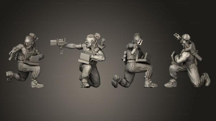 Figurines of people (Favela Ninja, STKH_0619) 3D models for cnc