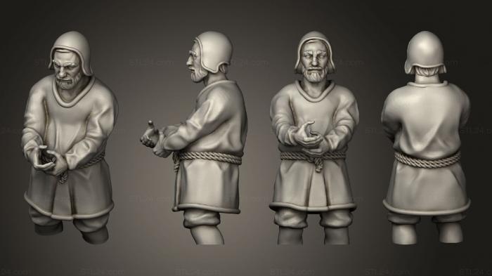 Figurines of people (Fisherman Fm 3 ns, STKH_0627) 3D models for cnc