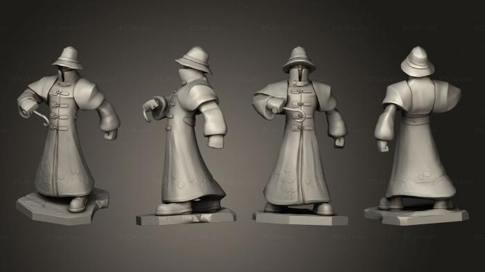 Figurines of people (Fisherman, STKH_0630) 3D models for cnc
