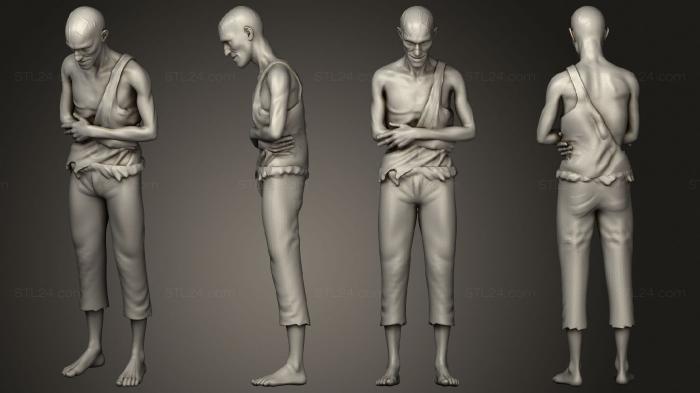 Figurines of people (Flayer 6 pose A body 001, STKH_0636) 3D models for cnc