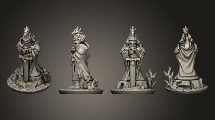 Figurines of people (foot knight, STKH_0640) 3D models for cnc