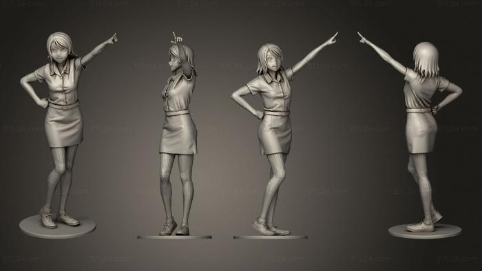 Figurines of people (Freshy Girl, STKH_0649) 3D models for cnc