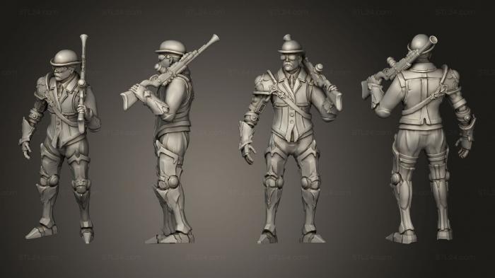 Figurines of people (Gear town Lord Hamilton Rifle, STKH_0655) 3D models for cnc