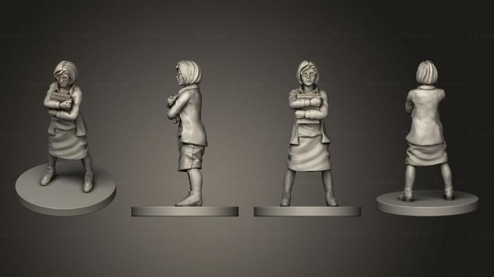 Статуэтки люди (Ужас Аманды Шарп, STKH_0676) 3D модель для ЧПУ станка