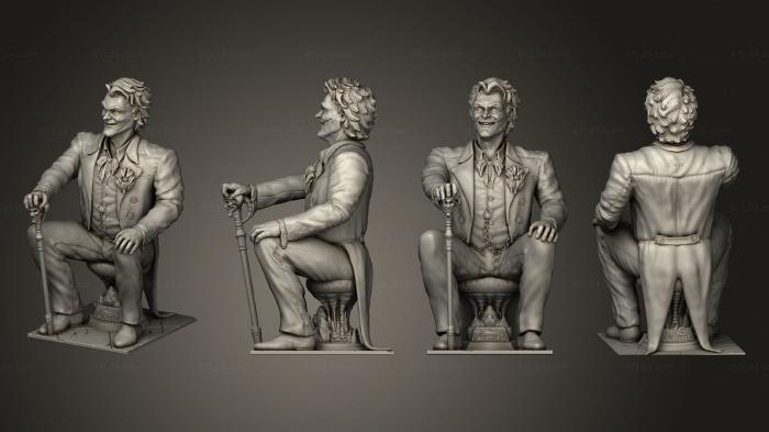 Статуэтки люди (Статуя джокера, STKH_0706) 3D модель для ЧПУ станка