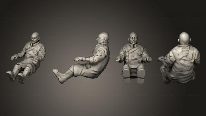 Figurines of people (Katarzyna Seated, STKH_0716) 3D models for cnc