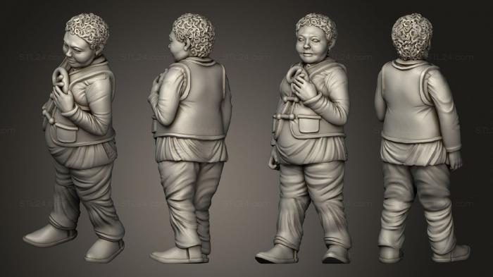 Статуэтки люди (Дети Ребенок 3, STKH_0726) 3D модель для ЧПУ станка