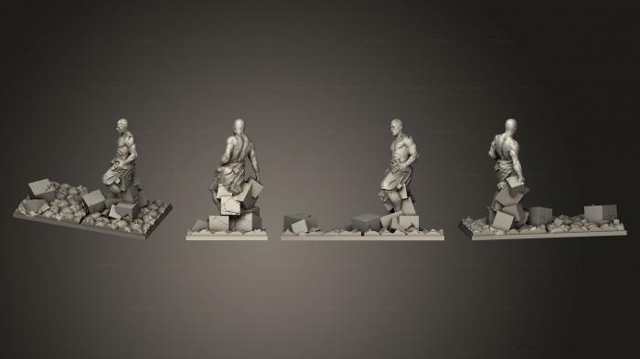 Статуэтки люди (Расширение Королевства Смерти Terrain SG Соляная Статуя 2, STKH_0738) 3D модель для ЧПУ станка
