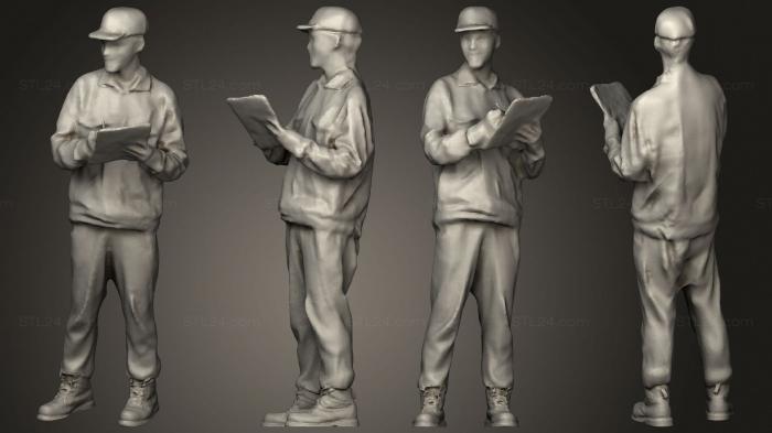 Figurines of people (mecanicos Monster 03, STKH_0770) 3D models for cnc
