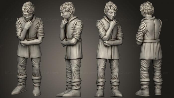 Figurines of people (Medieval Village Customer 2, STKH_0778) 3D models for cnc