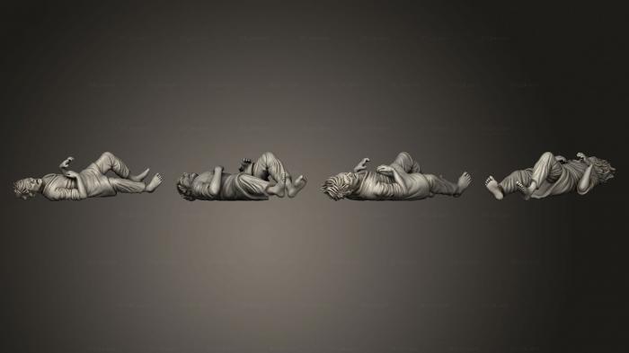 Статуэтки люди (Мертвецы из средневековой деревни, STKH_0779) 3D модель для ЧПУ станка
