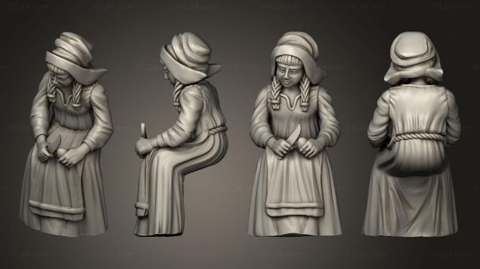 Figurines of people (Medieval Village G 02, STKH_0783) 3D models for cnc