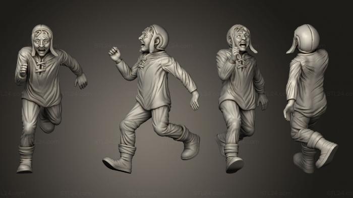 Статуэтки люди (Средневековые Деревенские Мужчины 03, STKH_0787) 3D модель для ЧПУ станка
