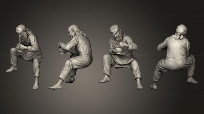 Статуэтки люди (Человек - Гончар, STKH_0852) 3D модель для ЧПУ станка