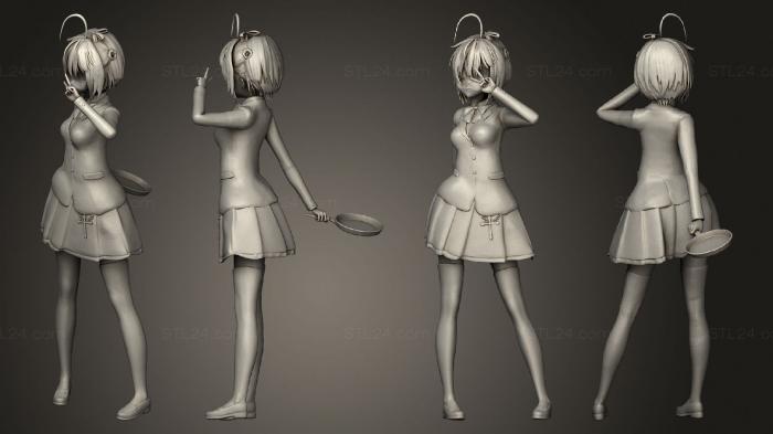 Figurines of people (Rikka Takanashi Chunibyou Demo Koi Ga Shitai, STKH_0857) 3D models for cnc