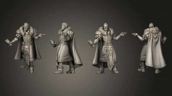Figurines of people (Royal Feast Noble Men C, STKH_0869) 3D models for cnc