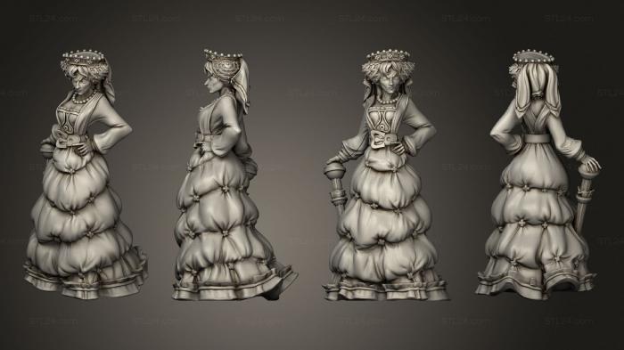 Статуэтки люди (Королевский Пир Благородной Женщины, STKH_0870) 3D модель для ЧПУ станка
