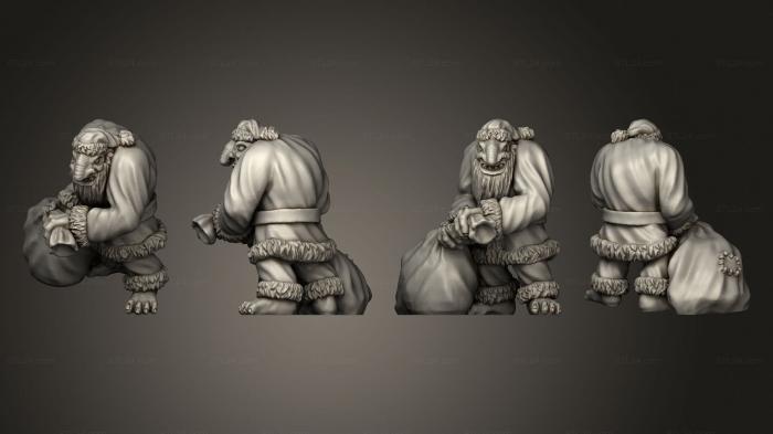 Figurines of people (Santa Troll, STKH_0877) 3D models for cnc