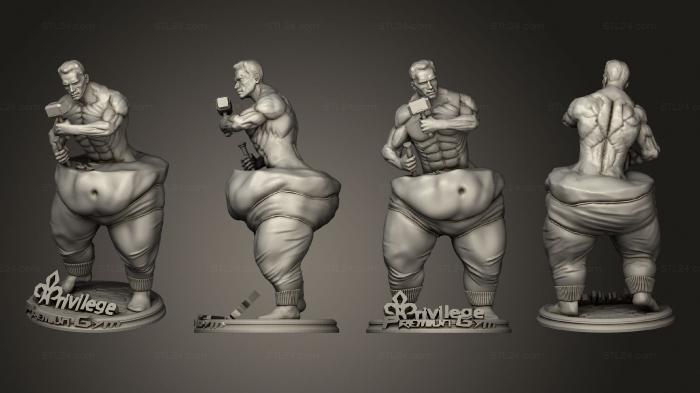 Figurines of people (Self Sculpt Body Arnold, STKH_0888) 3D models for cnc