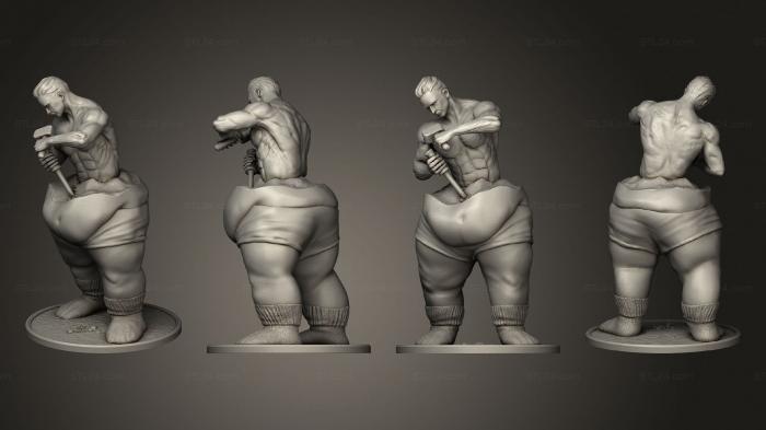 Figurines of people (Self Sculpt Body Man, STKH_0889) 3D models for cnc