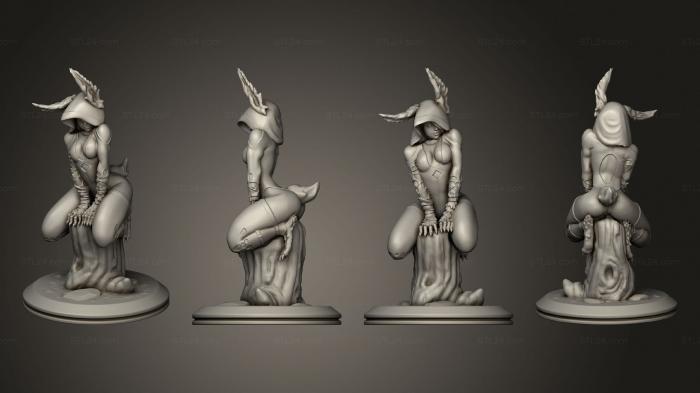 Figurines of people (silvestrismoker splitkeyed, STKH_0890) 3D models for cnc