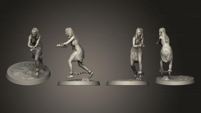 Figurines of people (slave, STKH_0898) 3D models for cnc