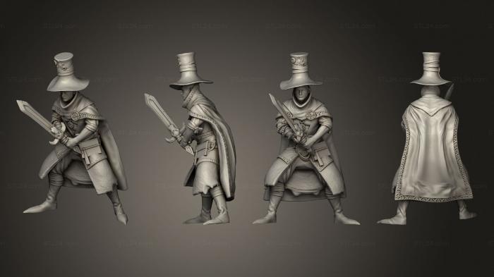 Figurines of people (Steam Constructs Gear Wizard Gabriel Sword, STKH_0909) 3D models for cnc