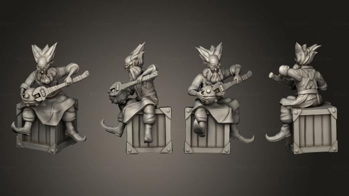 Figurines of people (Steam Constructs Halfling Inventor Barnabas Repairing, STKH_0911) 3D models for cnc