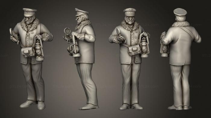 Figurines of people (Steam Constructs Train Conductor Watch, STKH_0918) 3D models for cnc
