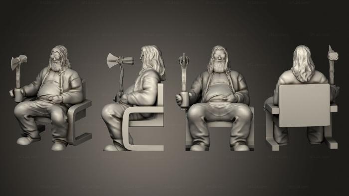 Figurines of people (Thor Gordito, STKH_0933) 3D models for cnc