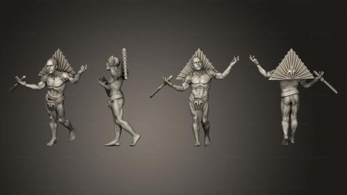 Статуэтки люди (Истории из Титан-Сити - Прекрасное Жало, STKH_0942) 3D модель для ЧПУ станка
