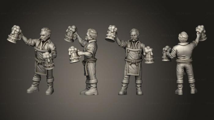 Figurines of people (Townsfolk Set Keeper, STKH_0947) 3D models for cnc
