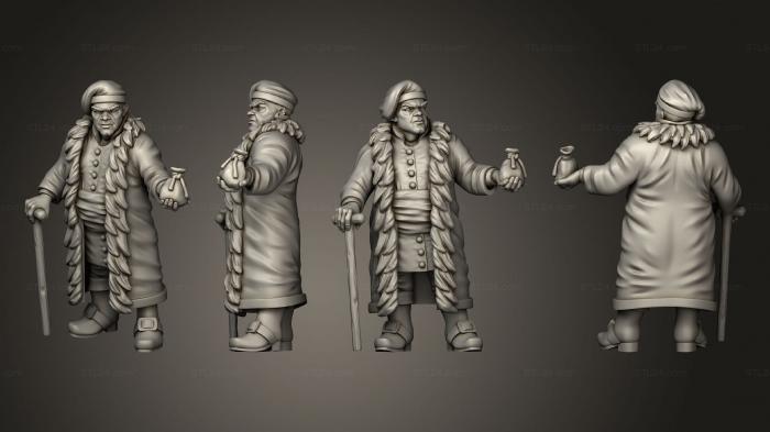 Figurines of people (Townsfolk Set Merchant, STKH_0949) 3D models for cnc