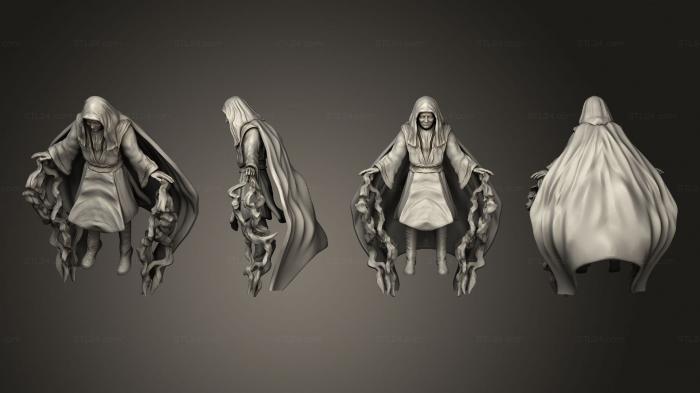 Figurines of people (Undying Emperor Lightning Pose 4 Hooded Unscarred, STKH_0964) 3D models for cnc