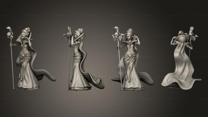 Статуэтки люди (Порочная Королева Демонстрирует 2 Вариации, STKH_0985) 3D модель для ЧПУ станка