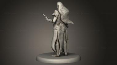 Figurines of people (Elven Blademaster Simple, STKH_1095) 3D models for cnc