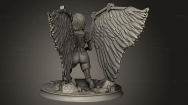 Figurines of people (Alita Battle angel statue, STKH_1116) 3D models for cnc